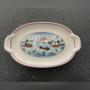 Villeroy & Boch Naïf Christmas Oval Serving Plate